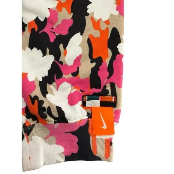 Nike Women's Cream Floral Print Sportswear Essential Sweat Pants Size XL - Picture 3 of 8